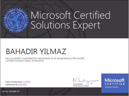 Microsoft® Certified Solutions Expert: Productivity ( MSCE )
