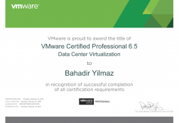 VMware Certified Professional 6.5 – Data Center Virtualization